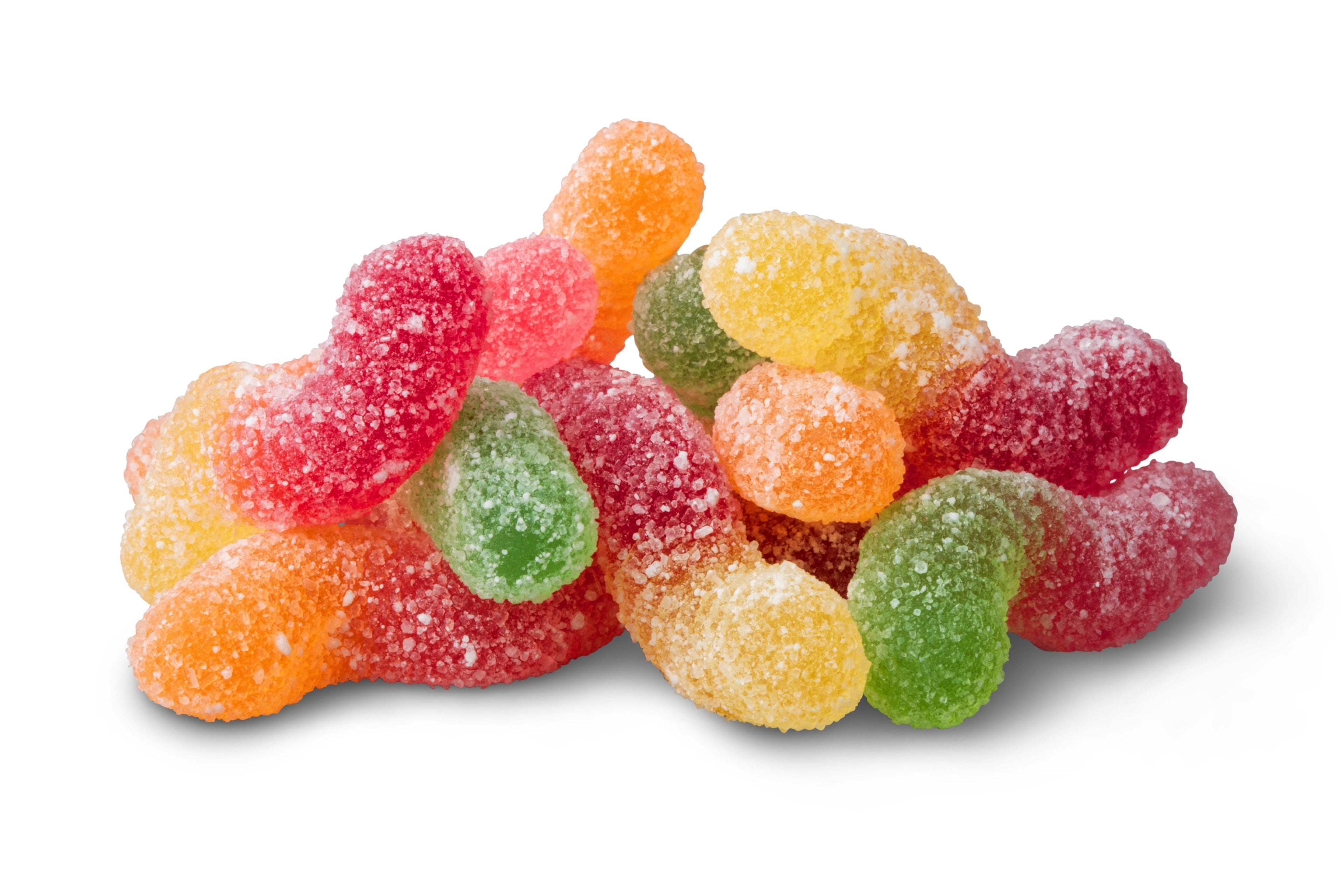 Naturally Colored Sour Tiny Gummy Worms